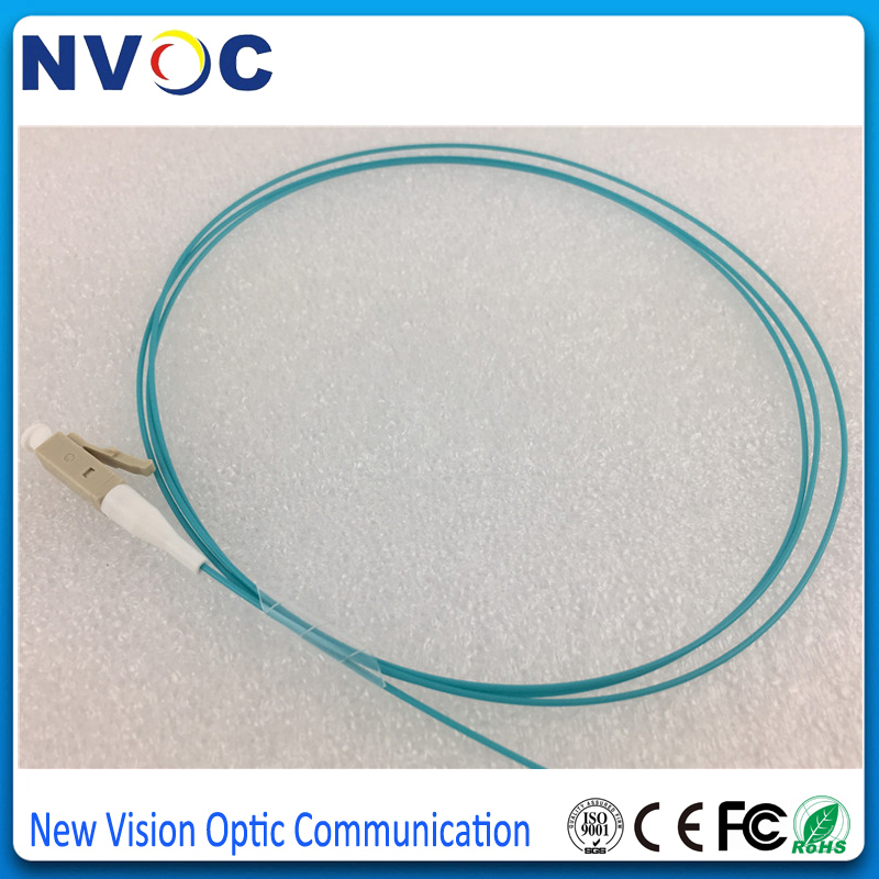 30Pcs/Lot,10G,OM3-150,LC/UPC 1M Fiber Optic Pigtail,MM,50/125,Simplex PVC 0.9mm 1Meter,Multimode LC/UPC Fiber Pigtail