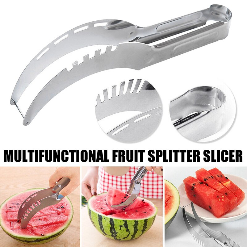 20.3X2.6Cm Rvs Watermeloen Slicer Cutter Mes Corer Fruit Groente Gereedschap Keuken Gadgets