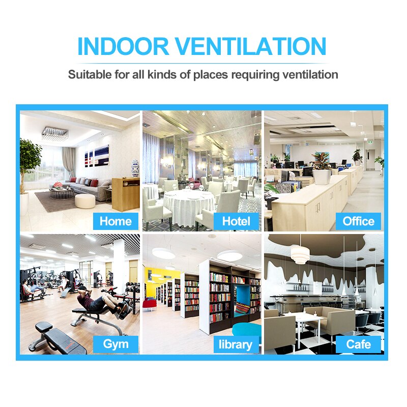 4 inch duct fan 100 powerful exhaust fan KTV restaurant basement ventilation mute exhaust fan