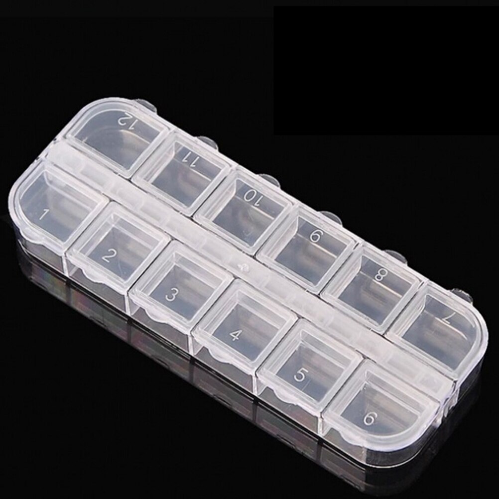 1PCS 12 Compartment 7 Days Weekly Pill Case Medicine Tablet Dispenser Organizer Pill Box Splitters Pill Organizer Container