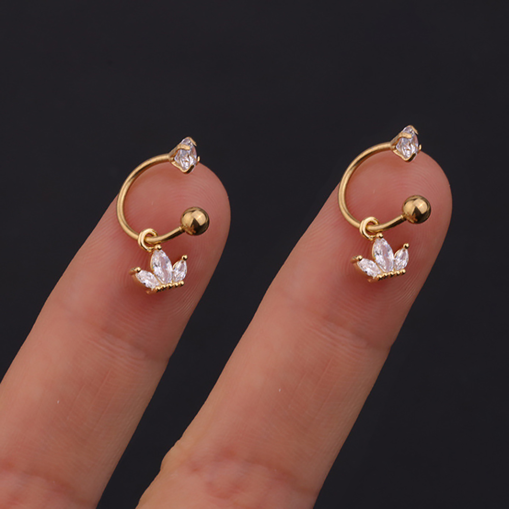 JeryWe 9 stuks roestvrij staal 16g kraakbeen hoepel oorbellen voor mannen vrouwen neus hoepel ring helix septum conch daith lip tragus piercing sieraden b8