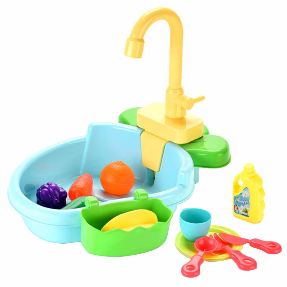 Aanrecht Speelgoed Elektrische Simulatie Vaatwasser Met Running Water Vaatwas Kinderen Keuken Speelgoed Pretend Speelhuis Speelgoed: B Blue