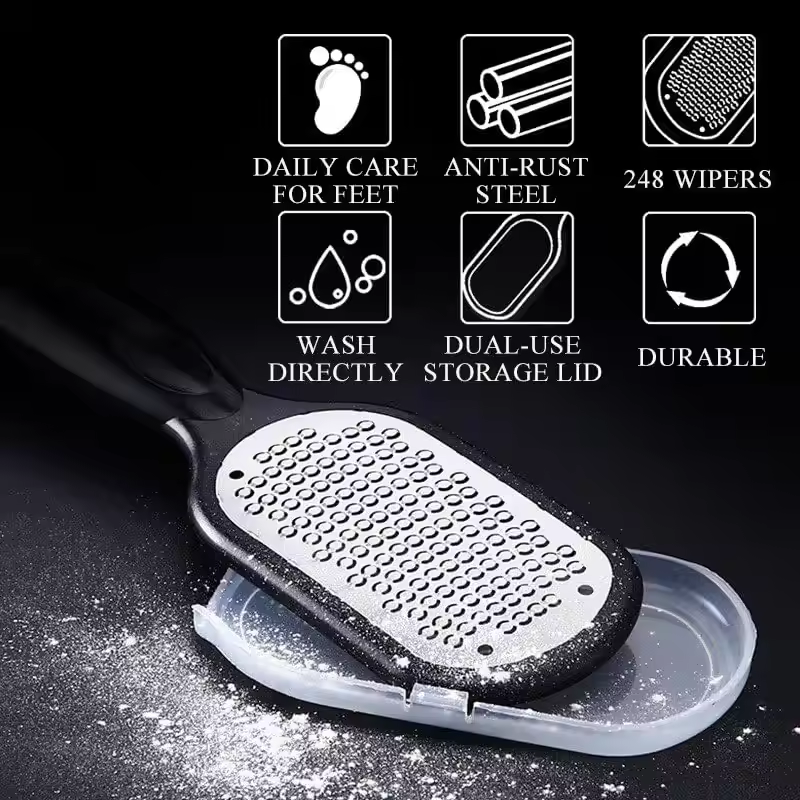 Râpe à Talon Professionnelle pour les Pieds, Lime à Fréquence Dure, Élimination des Callosités de la Peau, Outils de Soins de Pédicure, 1 Pièce