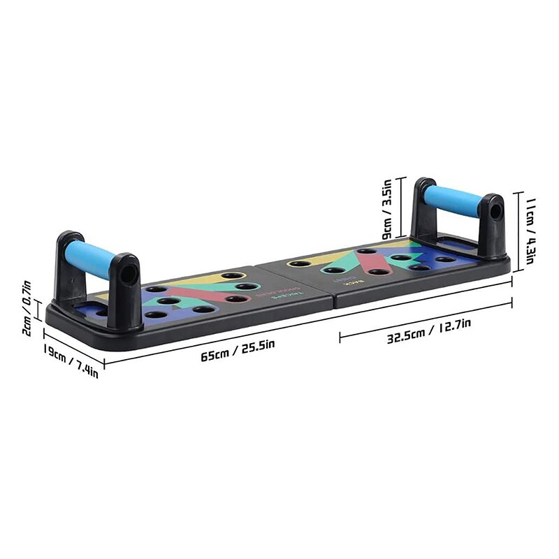 9 En 1 Push Up Board ajustable plegable músculo ejercicio Push-up Stands Body Building gimnasio hogar completo equipo de Fitness