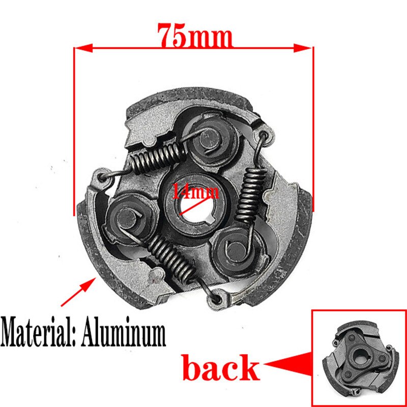 40-6/40-5/ 50 centrifugal clutch plate 49cc mini pocket pit quad ATV Dirt ride coffee: A Aluminum