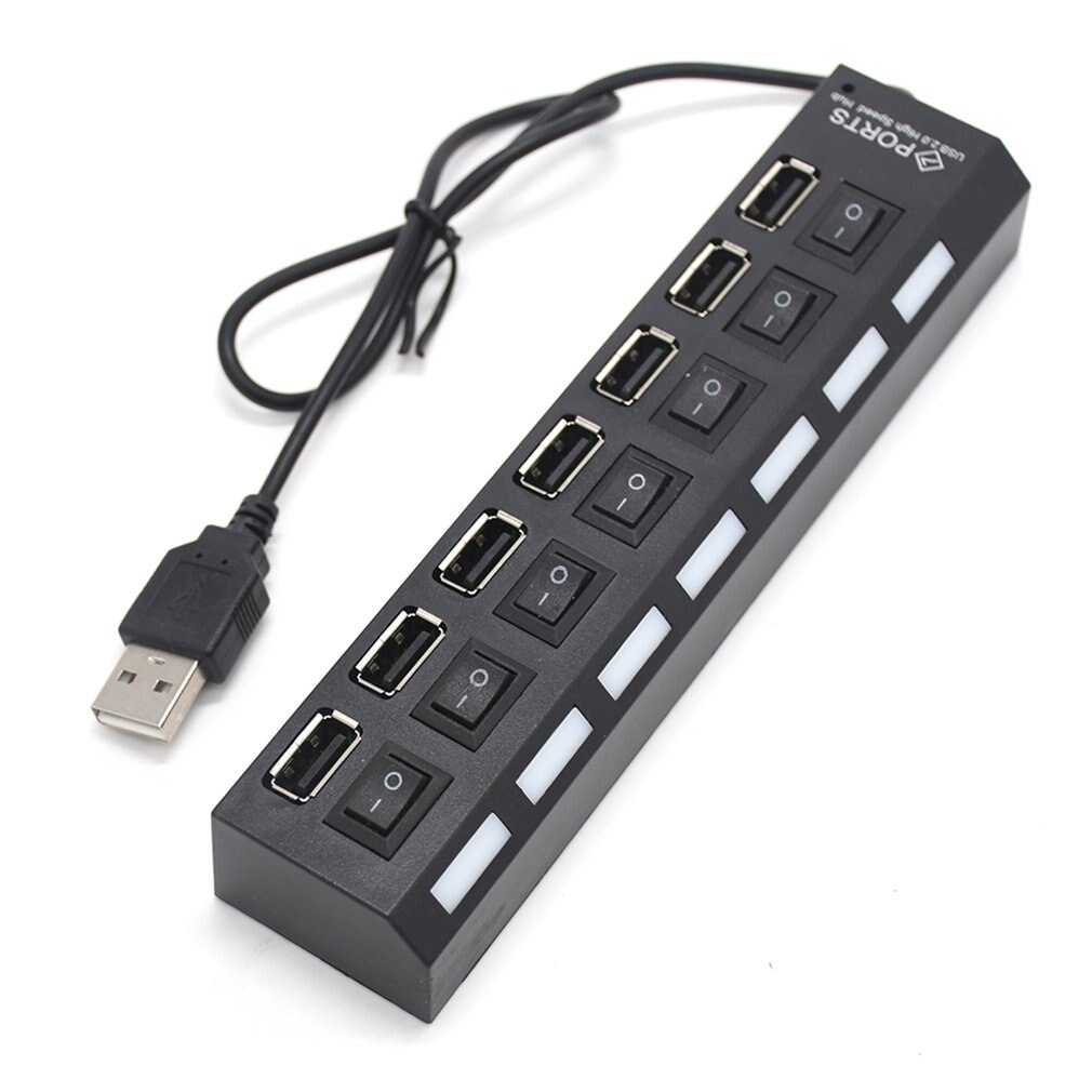 USB 3.0 HUB 2.0 HUB Multi USB Splitter 7 Port Expander Multiple USB 3 Hub with Power Adapter USB3.0 Hub with Switch /