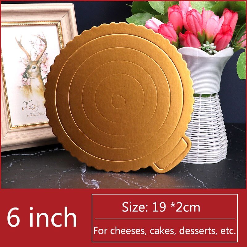 1pc cupcake bakker slik bar baby shower fødselsdag dessert bord fest forsyninger kage holder bage tilbehør: Runde 6 tommer