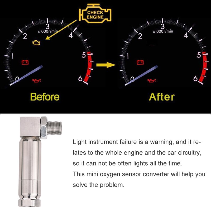 SPEEDWOW Universal M18X1.5 O2 Oxygen Sensor Angled Extender Spacer 90 Degree Oxygen Sensor Bung Car Parts