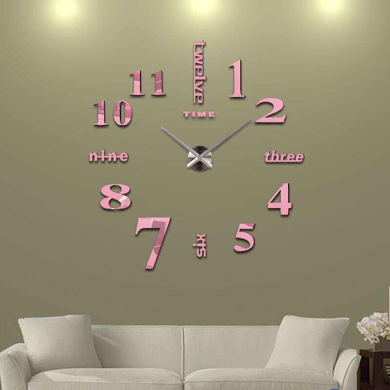 Home decoration Quartz Home Decoration big wall clock modern 3D DIY large decorative wall clocks watch wall unique
