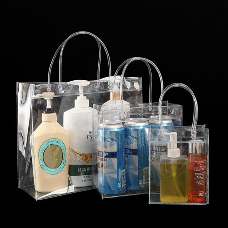 Purdored 1 Pc Clear Cosmetische Zak Waterdichte Pvc Reizen Make Tassen Transparante Organisator Handtassen Toilettas