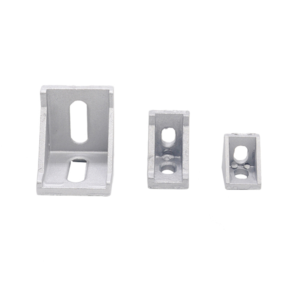 20pcs/lot 2028 Corner Fitting Angle Aluminum Connector Bracket Fastener 3030 Industrial Corner Bracket