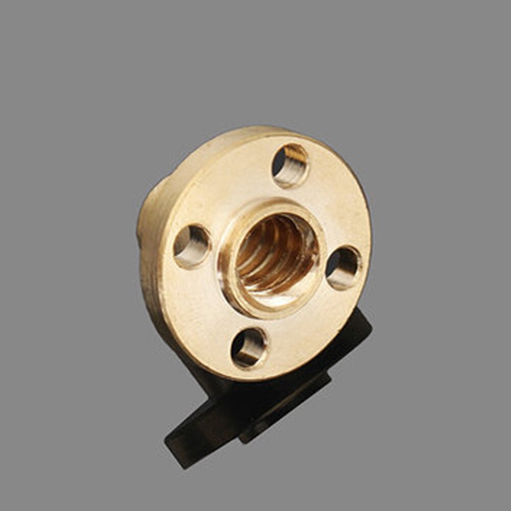 Durable Trapezoid Practical 3D Printer DIY T8 Replacement Parts 2mm Pitch 8mm Lead Accessory Brass Nut