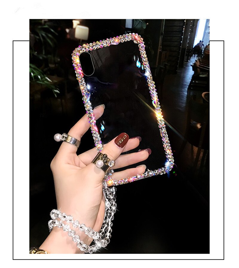 Telefon Fall Bling Kristall Diamant Strass 3D Steine Weiche Rückseitige Abdeckung Für HuaweiP8 P9 P10 P20 P30 PLUS LiTE Mate10 20 30Pro Lite