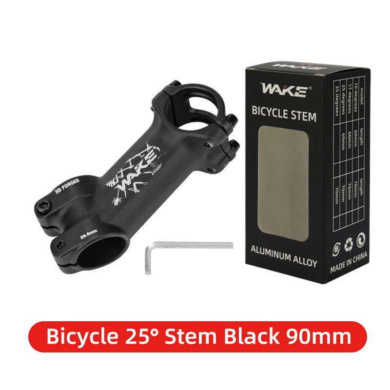 WAKE-vástago ultraligero para bicicleta de montaña y carretera, potencia de 25, 35 grados, 31,8mm, 60/70/80/90/100/110mm: Borgoña