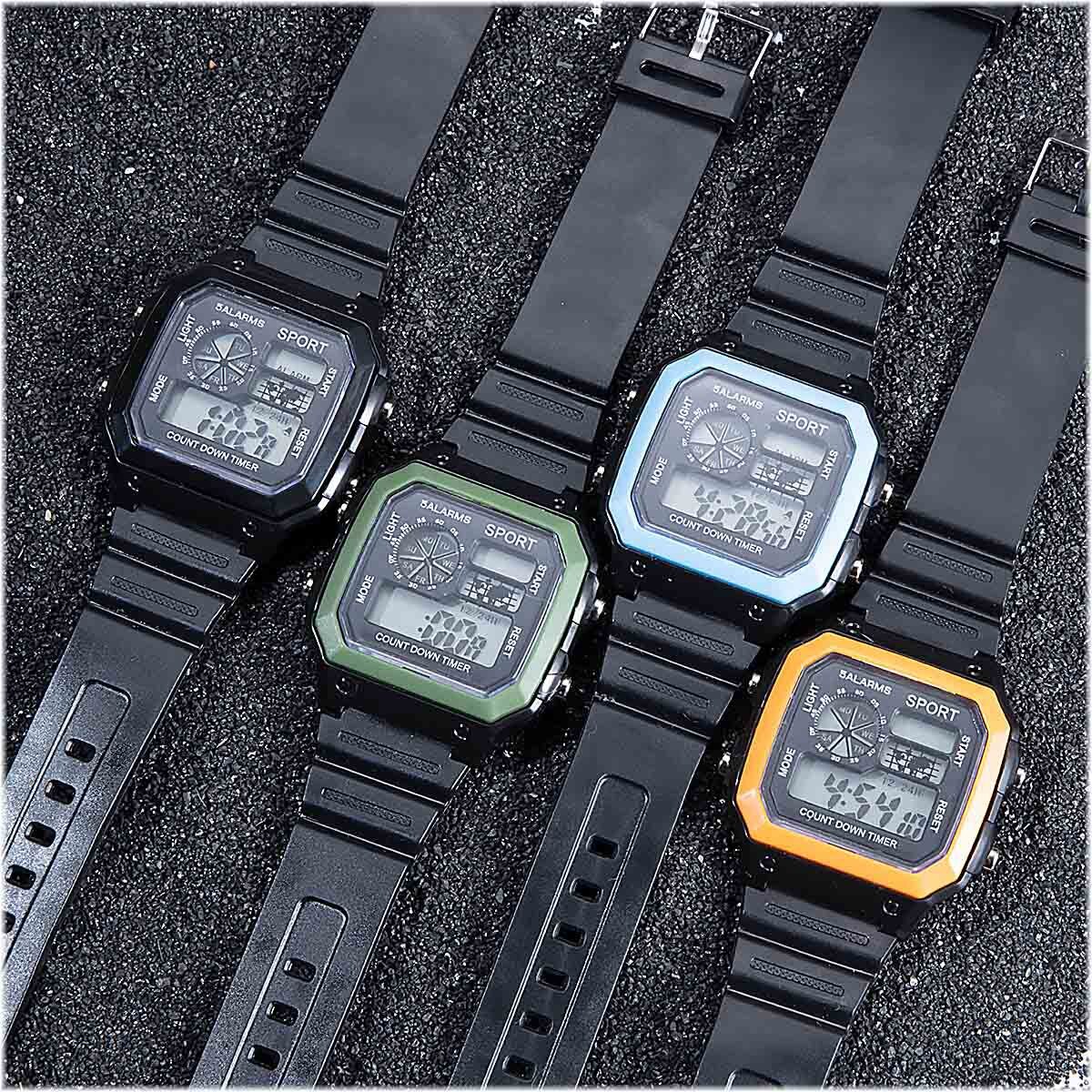 Digitale Man Horloge Casual Sport Digitale Horloge Voor Man En Kid Camouflage Waterdichte Creatieve Klok Kid Led Lichtgevende