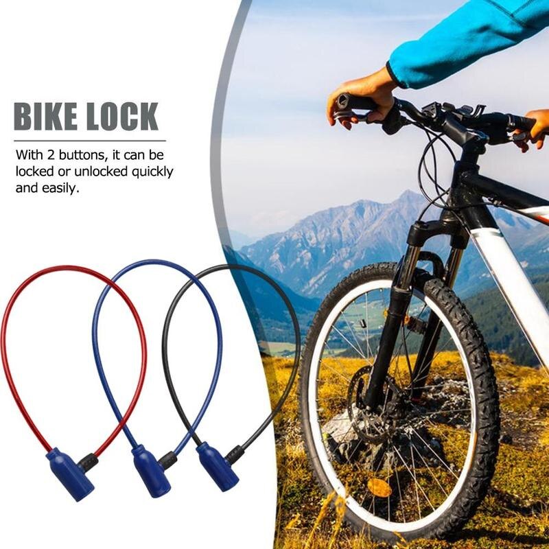 1Pc Mountain Bike Steel Wire Rope Metal Lock Universal Lock Lock Steel Security Anti-theft Outdoor Bicycle Safety O9A4