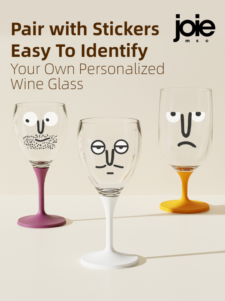 Joie Portable Wine Glass Goblet Collapsible Unbreakable PCTG Cocktail Champagne Wine Glass For For Party Barware Outdoor Picnic