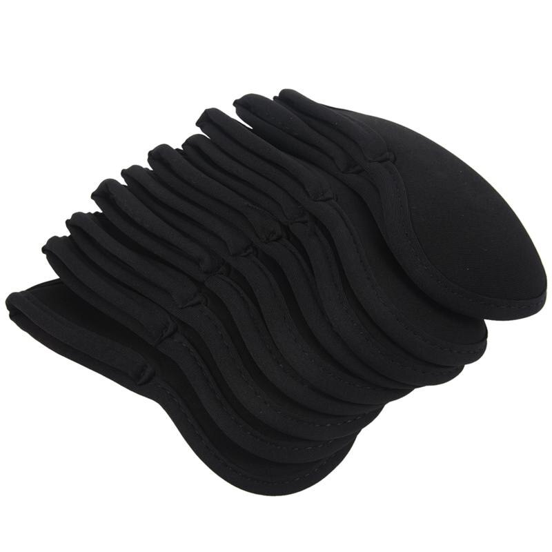 Set van  of 10 golfijzers headcover neopreen club wedge beschermende headcovers zwart