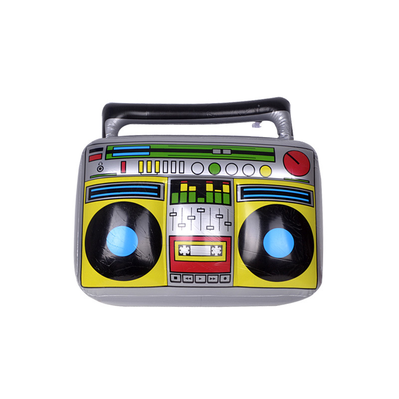 Kinderen PVC Opblaasbare Speelgoed Voor Air Filler Muziekinstrument Vorm PVC Verjaardag Beach Rock Party Speelgoed Accessoires: Radio