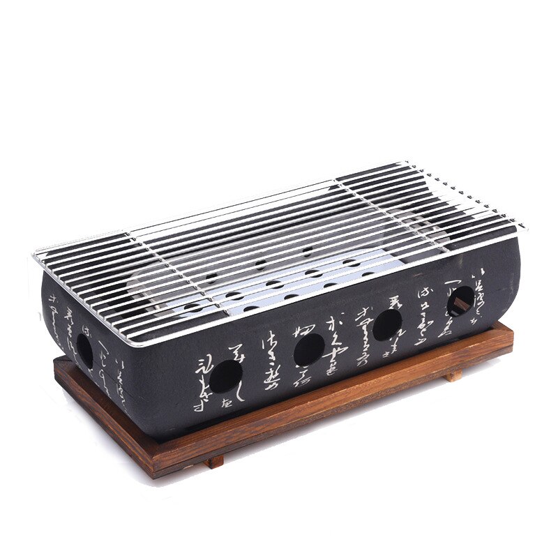 Parrilla de carbón portátil japonesa, parrilla Coreana de aleación de aluminio, estufa de Alcohol, horno de cocina de carbono, herramientas de barbacoa