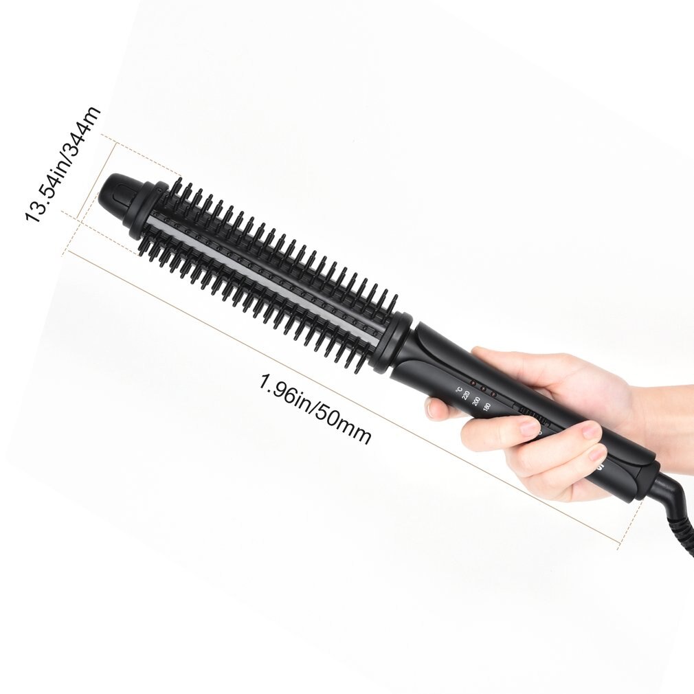 U-kiss brosse Interchangeable et pince Super dur titane enduit plaque chauffante double tension 3 en 1 ionique Styler cheveux bigoudi