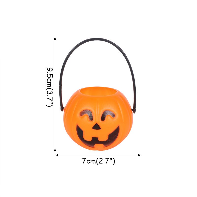 5/6 stk halloween godteri bøtte kurv gresskar boks heks hodeskalle triks eller godbit spann holder halloween dekorasjoner for hjemmet