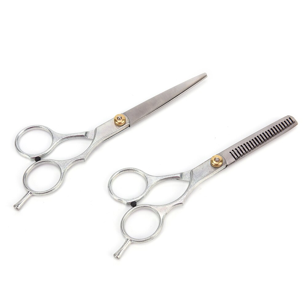 2Pcs/Set 6 Inches Cutting Thinning Hair Shear Barber Haircut Scissor Salon Hair Dressing Scissors Hair Styling Tool