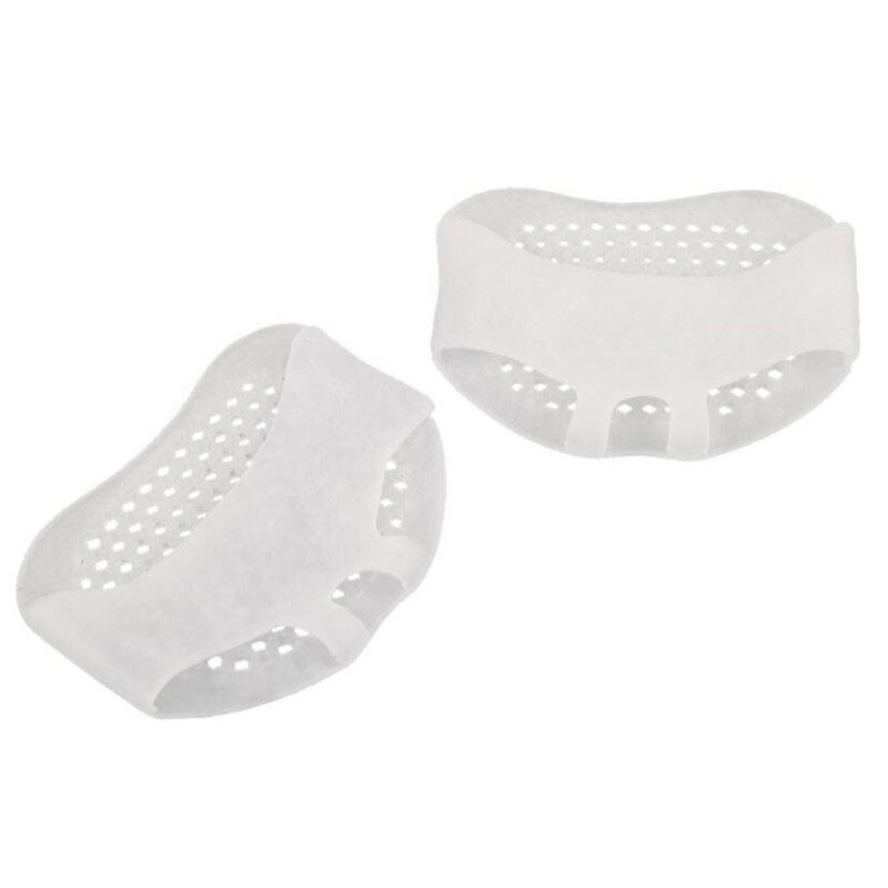 Dropshipping solette imbottite in silicone per avampiede solette per scarpe solette in gel soletta per scarpe traspirante per assistenza sanitaria inserto per scarpe con tacco contralto: bianca