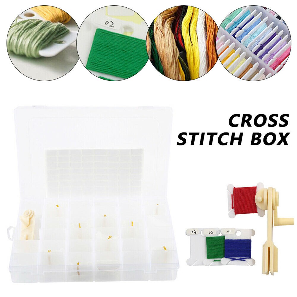DIY Embroidery Cross Stitch Tool Set Sewing Tools Accessories Embroidery Floss Organizer Cross-Stitch Thread Sewing Kit