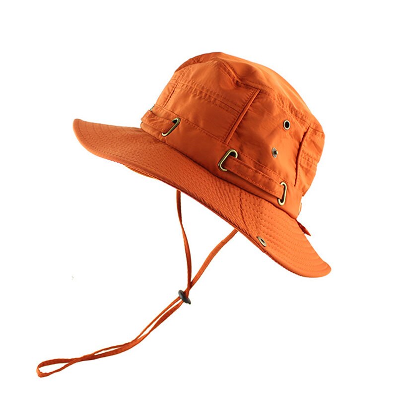 Sombrero de pescador de Color sólido para hombre, gorra de pescador de algodón para viajes al aire libre, senderismo y Pesca: style 2