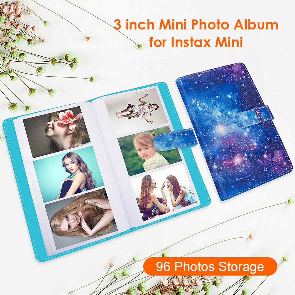 Album de Film Photo à 96 pochettes, livre de rangement d'images en cuir PU pour FujiFilm Instax Mini 12 11 8 9 7s, Mini Film de 3 pouces, format de papier
