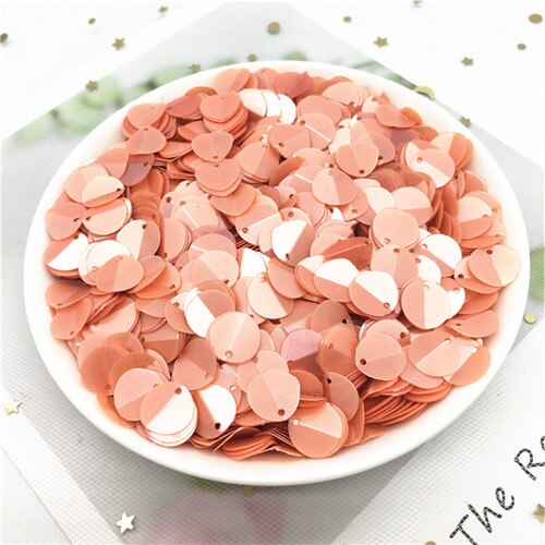 Matte Roze Gevouwen Pailletten 10 Mm Pvc Ovale Losse Sequin Pad Diameter Sequin Naaien Proces Vrouwen Hoofddeksels Kleding Accessoires: 10mm Matte pink