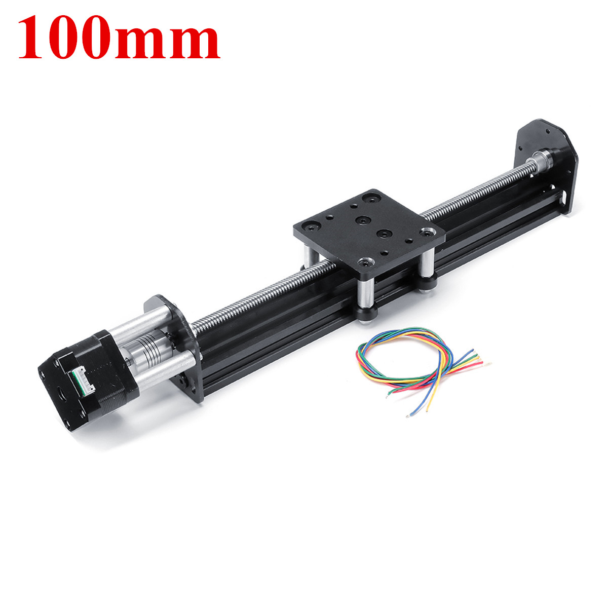 Xnemon hpv 4 lineær styresæt åbent bygger modul med 17 hs 3401s stepper mini v lineær aktuator 100-500mm lineær motor: 100mm