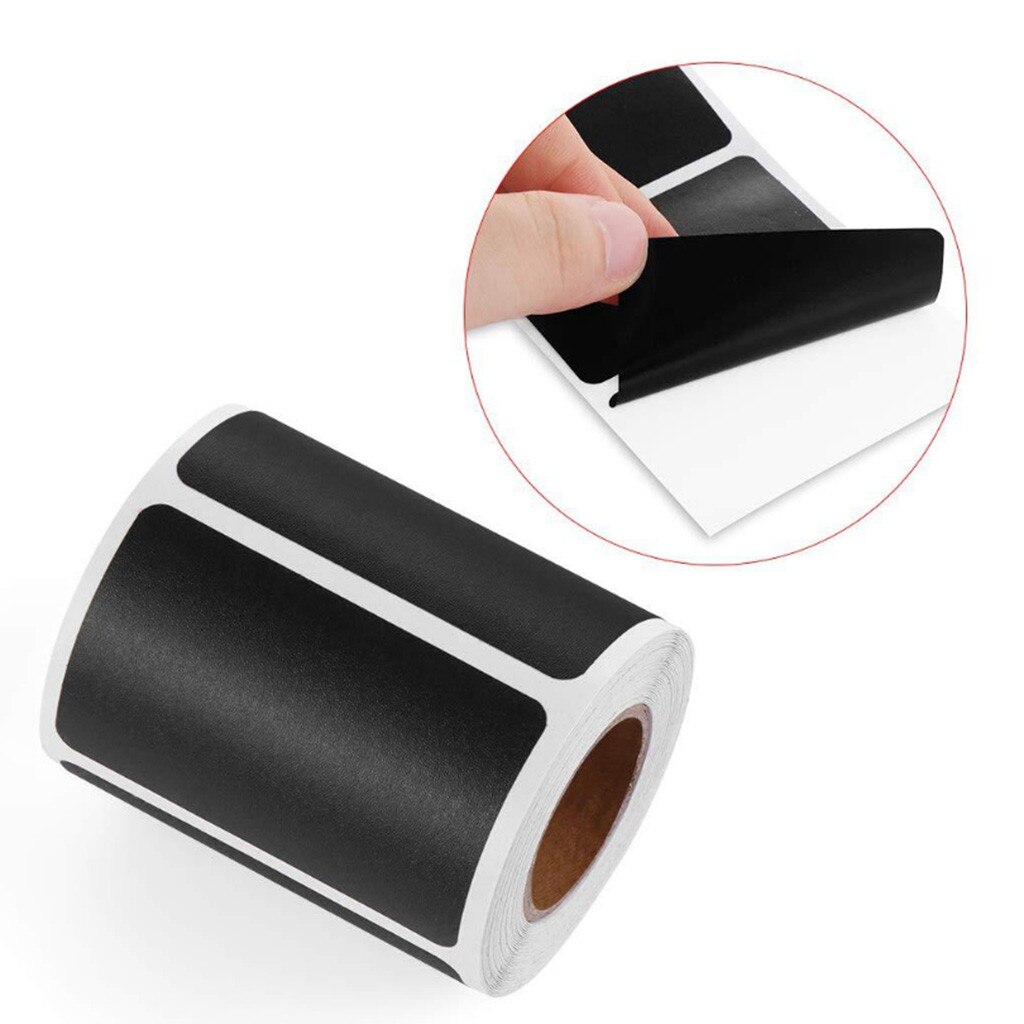 Post-it notes removable chalkboard for writing adhesive label homemade kitchen supplies suitable for spicing jar DIY mark#p3: 300 volumes
