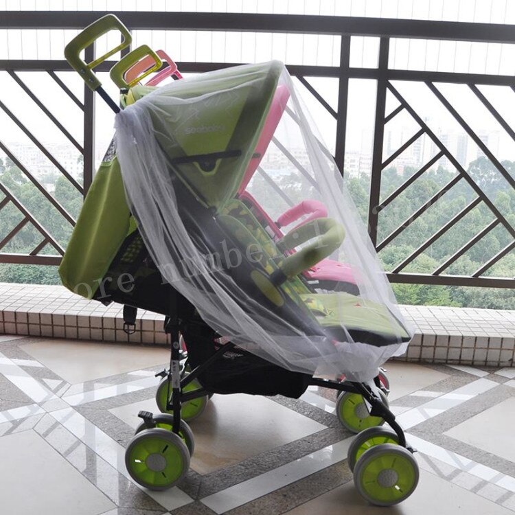 Neugeborene Zwilling Kinderwagen Moskitonetz Für Zwillinge Kinderwagen Kinderwagen schutz Fliege Mücke-insekt-wanzen Abdeckung Kleinkinder Zwilling Kinderwagen Netz Bar