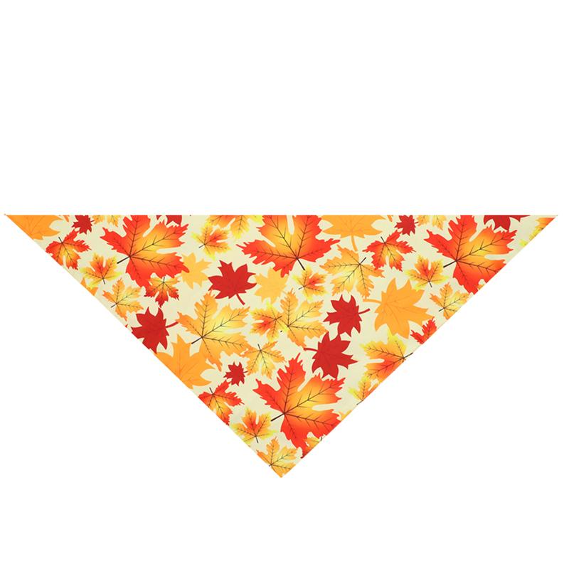1pc Pet Dog Bib Soft Printed Dog Saliva Towel Pet Triangular Scarf for Thanksgiving Dogs Party Cat