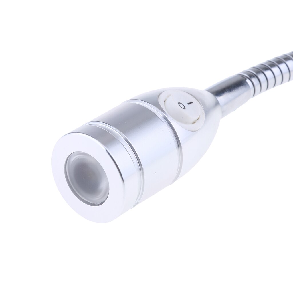 12V 3W Flexible Gooseneck LED Reading Light Wall Mount For Bedroom/Living Room