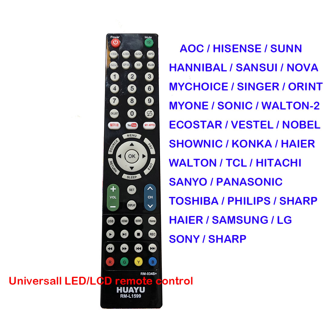 RM-L1599 Universele Afstandsbediening Compatibel Gebruik Universele Tv Afstandsbediening Van Elk Moet Volgens De Manua