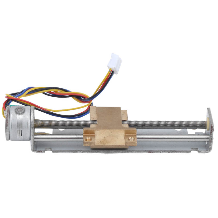 Screw Slide Table Micro 2‑Phase 4‑Wire Stepper Motor Linear Motion Lead Screw Slider Metal Optical Screw Linear Motion Lead