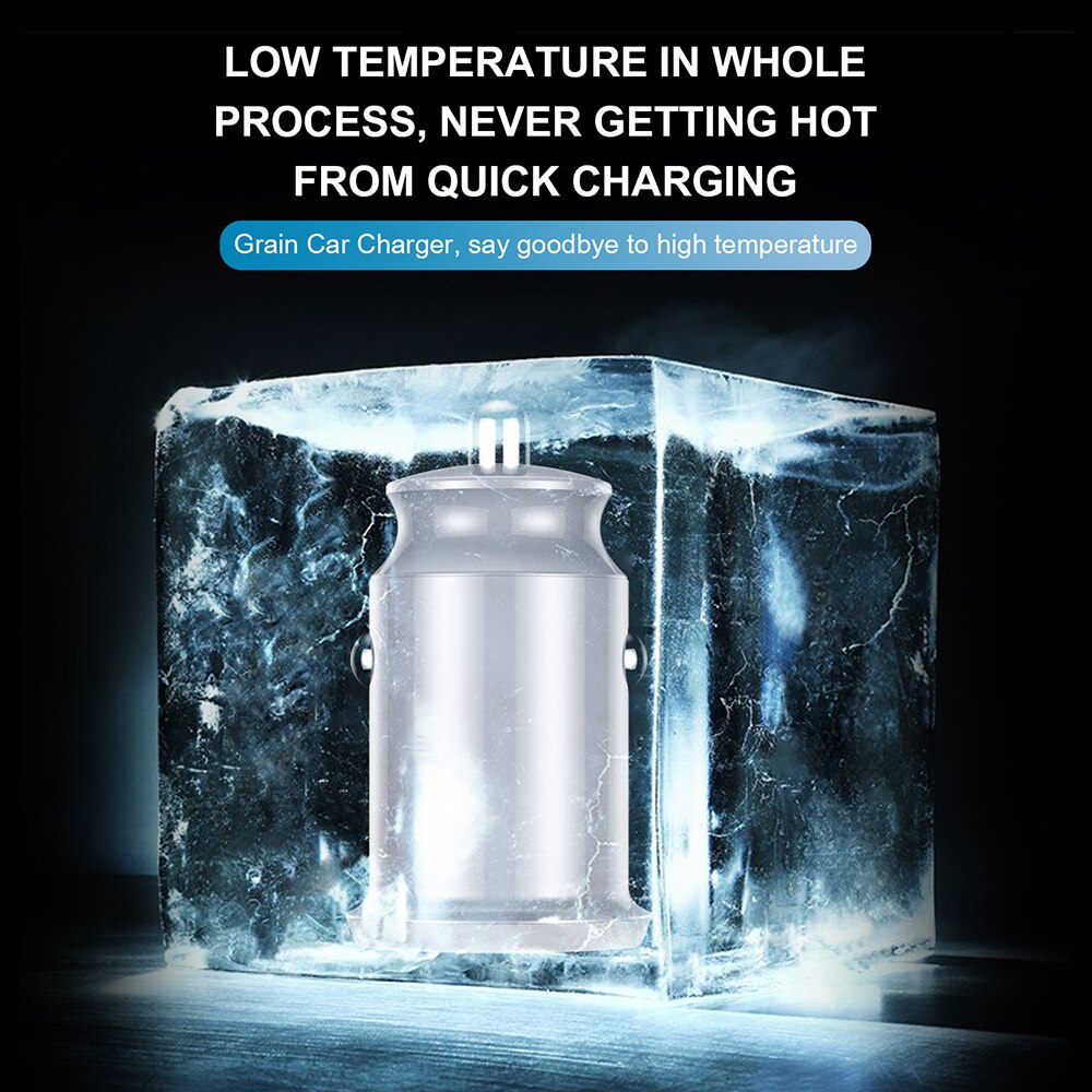 GTWIN – Chargeur de téléphone portable dans la voiture pour iPhone, adaptateur de double port USB de charge rapide pour Smartphone tablette, Xiaomi et Samsung, 4.8A