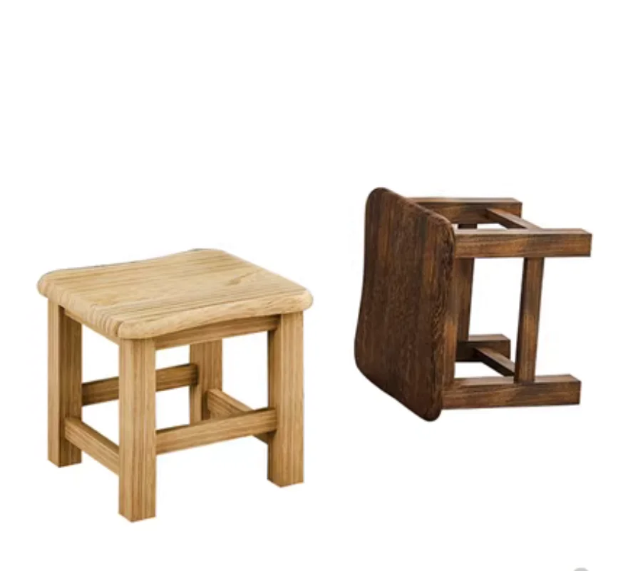Low Stools Modern Home Solid Wood Small Square Bench Sofa Stool Small Chair Change Shoes Bench Mx10111037