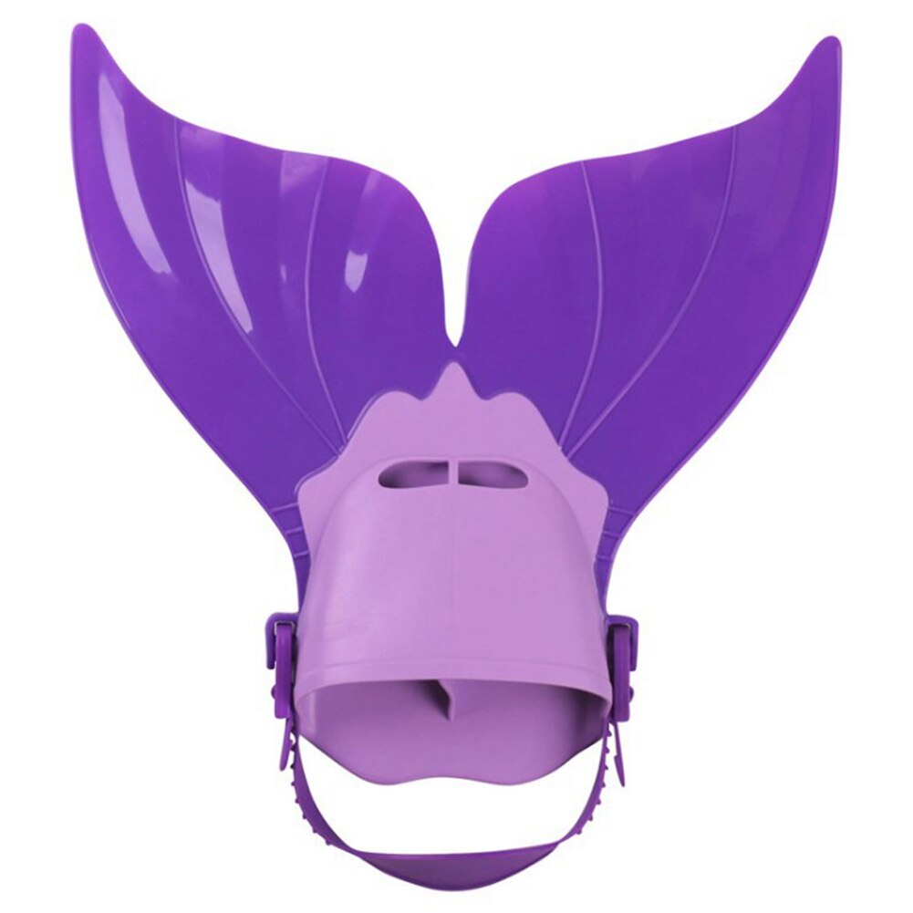 Kids Mermaid Flippers Kinderen Zwemmen Vinnen Whale Tail Siliconen Flippers Zwemmen Gear Voor Kinderen Water Sport Training: Purple