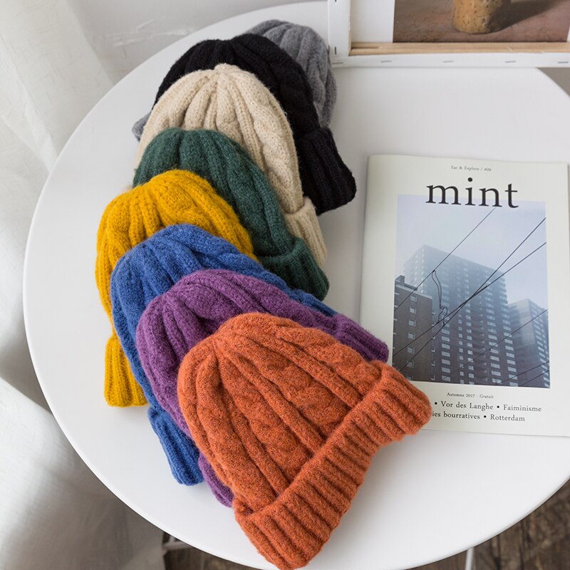 YAMEIZE Schattige Kat Gebreide Beanie-mutsen voor - Dames Meisjes Beanie-muts Zachte Kat Gebreide Muts Winterschedeldop Warme Muts Buiten Wit, Zwart, One size