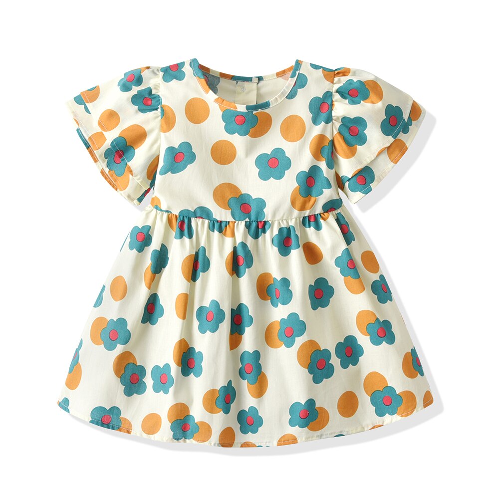 Conjunto de ropa de cumpleaños para niños y niñas, conjunto de Top y Top con estampado Floral de hermanos y hermanas, traje informal + vestido de tutú de princesa: Azul / 18 meses