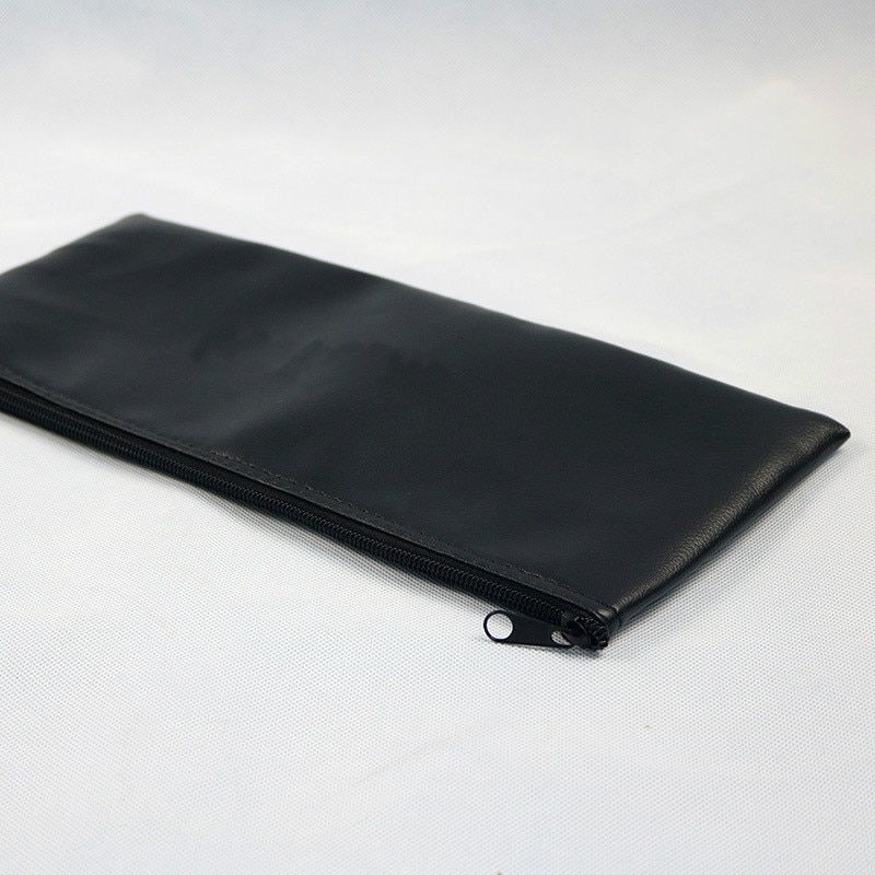 Handheld Bag Pouch Zipper Case Lederen Opslag Houder Organizer Accessoires Voor Draadloze Microfoon F42D