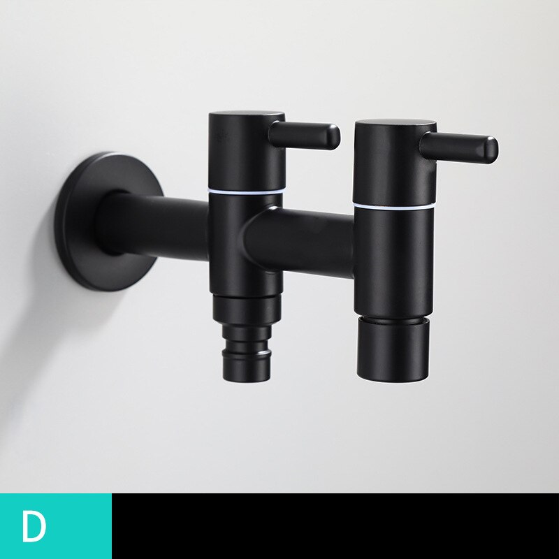 Black Paint Single Cold Faucet/Washing Machine Tap Bibcock Bathroom Basin Mop Tap Garden Crane 304 Stainless Steel: Burgundy