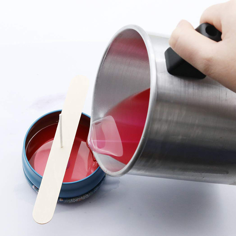 Pot verseur pour fabrication de bougies, Pot de fusion de cire, bec verseur sans gouttes et poignée résistante à la chaleur, Pot de fusion de cire, 1.2/3l