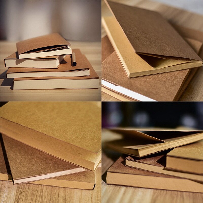 13x19cm Retro Sketch Craft Paper Blank Notebook Sketch Drawing Book Journal Diary Note Stationery School Office