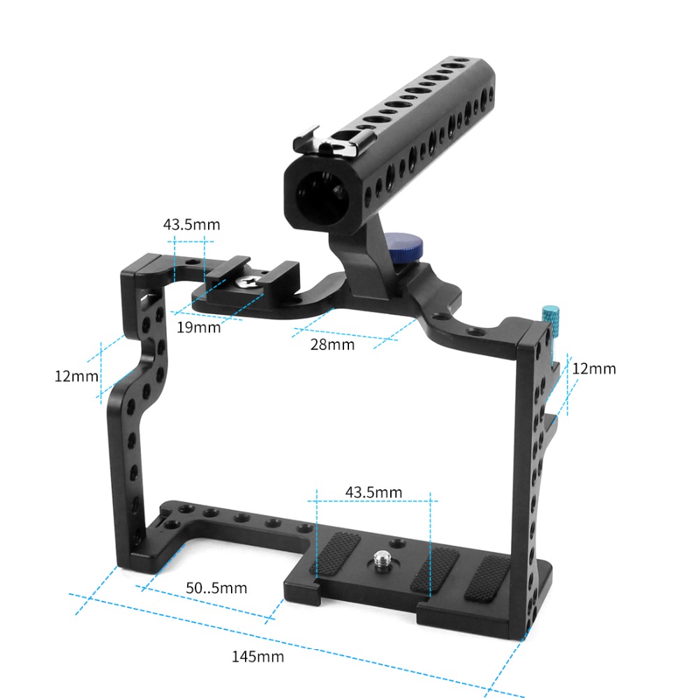 Camera Kooi Met Top Handvat Grip Schroeven Beschermhoes Mount Houder Voor Panasonic GH3 / GH4 Camera Photo Studio Fotografie kit