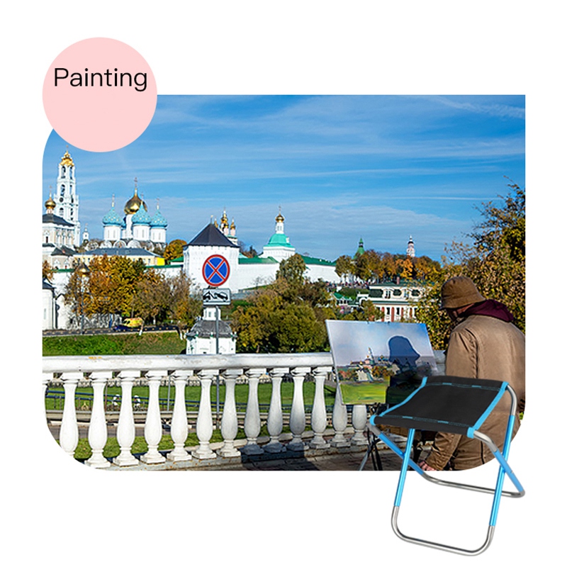 Ulkojakkara kannettava tuoli art opiskelija taitettava tuoli maza alumiini penkki